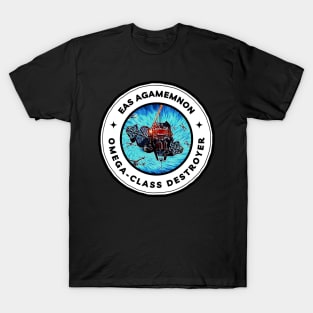 EAS Agamemnon - Omega-Class Destroyer - Black - Sci-Fi - B5 T-Shirt